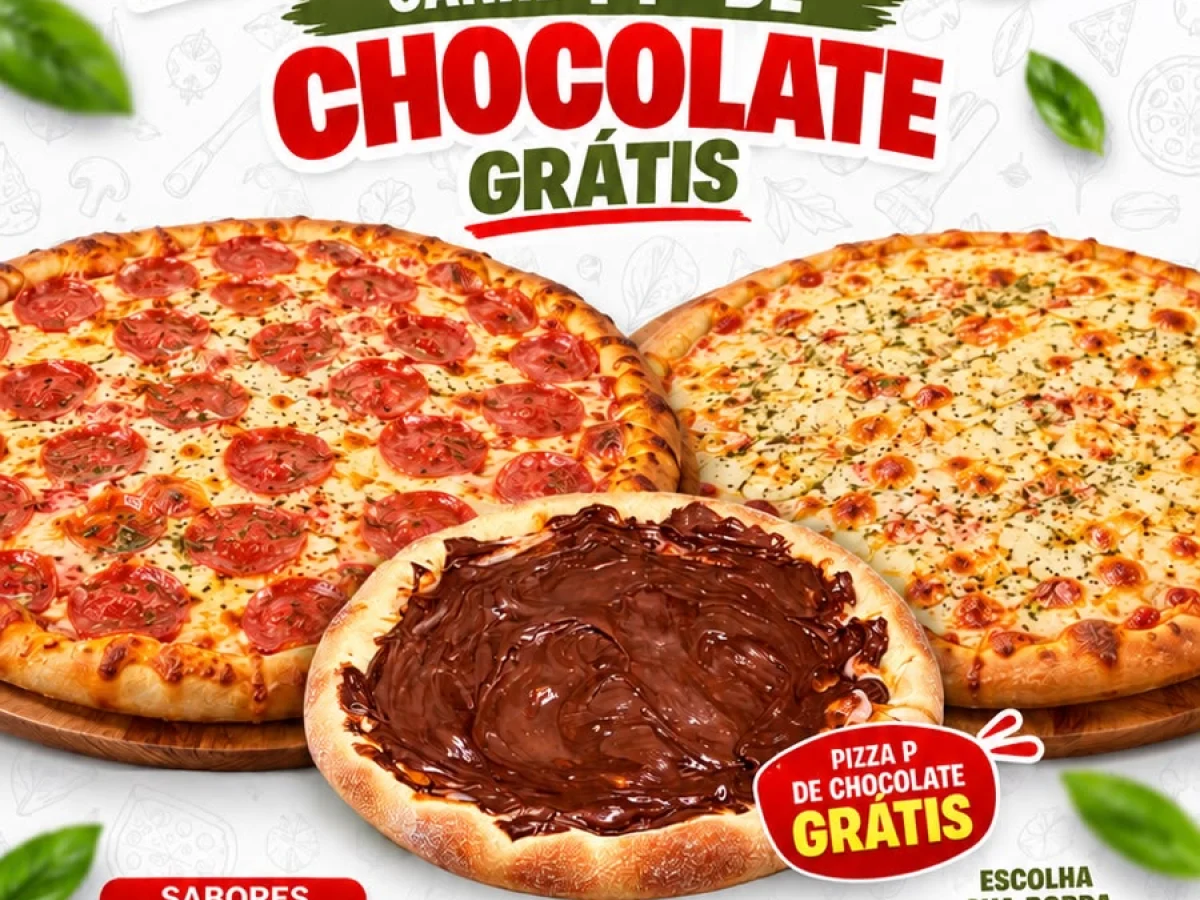 2 Pizzas G + Chocolate P
